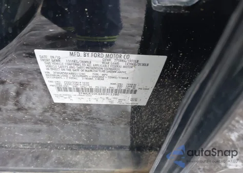 2011 Ford Flex Limited from USA, damaged, VIN 2FMGK5DC6BBD15280